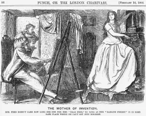 The Mother of Invention, 1866. Artist: George du Maurier