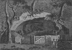 Caves Prints: Mother Ludhams Hole, near Farnham, in Surrey, 1786. Artist: Hawkins