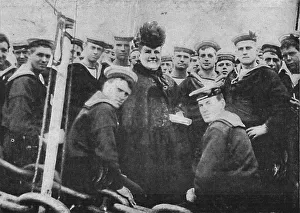 Agnes Collection: The Mother of the Navy seeing the boys off to China, 1900. Artist: Cribb
