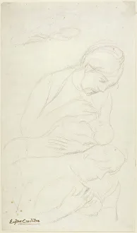 Carriere Eugene Prints: Mother Nursing Child, n.d. Creator: Eugene Carriere