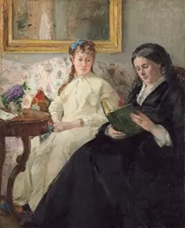 Berthe Morisot Gallery: The Mother and Sister of the Artist, 1869 / 1870. Creator: Berthe Morisot