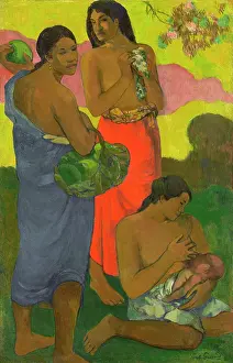 Seashore Prints: Motherhood II, 1899. Creator: Gauguin, Paul Eugene Henri (1848-1903)