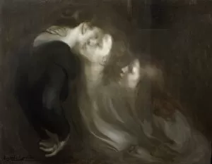 Eugène Carrière Gallery: The Motherly Kiss, late 1890s. Artist: Eugene Carriere