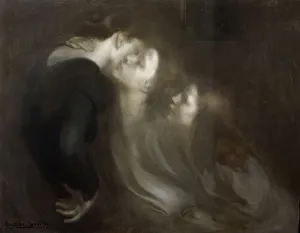 Carriere Prints: The Motherly Kiss, late 1890s. Artist: Eugene Carriere