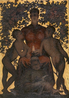 Breast Feeding Prints: Motherly Upbringing. Creator: Xavier Mellery
