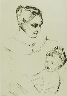 Joyful Prints: A Mother's Joy, 1902. Creator: Edvard Munch