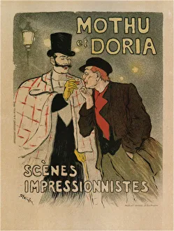 Mothu and Doria. (Scenes impressionistes), 1893. Artist: Steinlen, Theophile Alexandre (1859-1923)