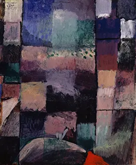 Purple Prints: On a Motif from Hammamet, 1914. Creator: Paul Klee