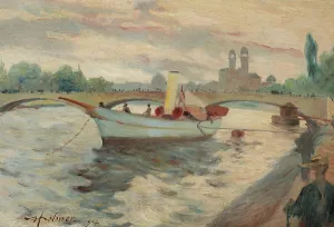 Natural Setting Prints: Motif from the Seine, 1894. Creator: Helmer Osslund