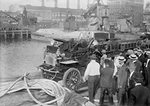 Pump Prints: Motor fire engine, 1913. Creator: Bain News Service