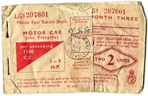 Motor fuel ration book, 1957