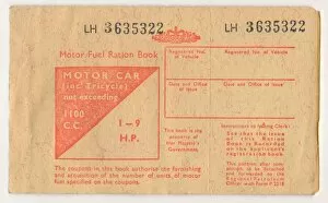 Typeface Gallery: Motor Fuel Ration Book, c1973