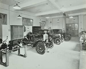 Wandsworth Collection: Motor room, Wandsworth Technical Institute, London, 1937