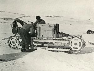 Captain Robert Falcon Collection: One of the Motor Sledges, 1911, (1913). Artist: Herbert Ponting
