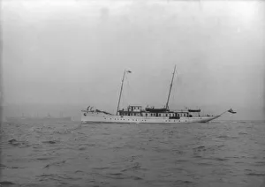 Motor yacht Pioneer, 1915. Creator: Kirk & Sons of Cowes