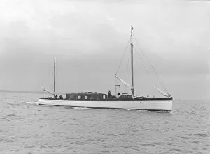 Motor yacht Ytene under way, 1914. Creator: Kirk & Sons of Cowes