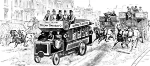 Speed Prints: Motors in London: omnibus running from Oxford Circus to Ealing, 1898. Creator: Unknown