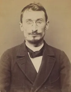 Moucheraud. Adrien, Eugene. 28 ans, ne a Paris IVe. Imprimeur. Anarchiste