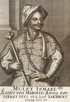 Morocco Prints: Moulay Ismail Ibn Sharif, King of Morocco, 1726. Artist: Anonymous