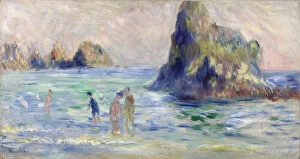 Images Dated 1st November 2013: Moulin Huet Bay, Guernsey, ca. 1883. Artist: Renoir, Pierre Auguste (1841-1919)