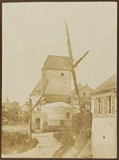 Windmill Gallery: Moulin de la Galette (Montmartre), 1842. Creator: Hippolyte Bayard