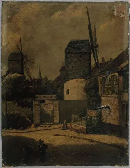 18th Arrondissement Prints: Moulin de la Galette and Moulin Blutefin