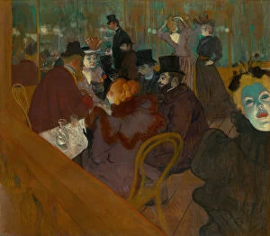 Socialising Collection: At the Moulin Rouge, 1892 / 95. Creator: Henri de Toulouse-Lautrec