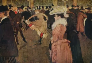 Dance Floor Gallery: At the Moulin Rouge, the Dance, 1890 (1934). Artist: Henri de Toulouse-Lautrec