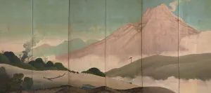 Tokyo National Museum Prints: Mount Asama, 19th century. Creator: Aodo; Denzen (1748-1822)