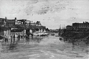 Bates Hw Prints: Mount Aventino; Rome and United Italy, 1875. Creator: Unknown