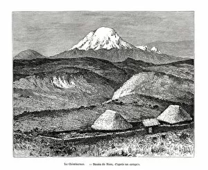 Mount Chimborazo, Ecuador, 19th century. Artist: Edouard Riou