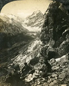 Mountaineering Prints: Mount Cook, and the Hooker Glacier and Valley, New Zealand, c1909. Creator: George Rose