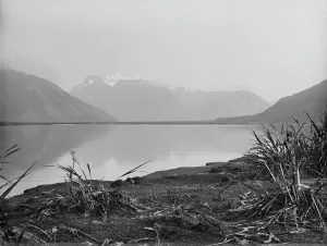 Mount Earnlsaw, from Glenorchy, Lake Wakatipu, 1886. Creator: Burton Brothers