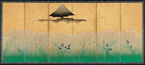 Art Gallery Of South Australia Collection: Mount Fuji and the moon, ca 1760. Artist: Anonymous