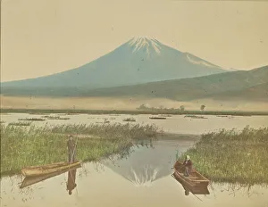 Fuji Prints: Mount Fuji as Seen from Kashiwabara, 1897. Creator: Ogawa Kazumasa