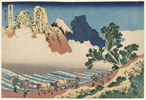 Local People Prints: The Back of Mount Fuji Seen from Minobu River (Minobugawa Urafuji)