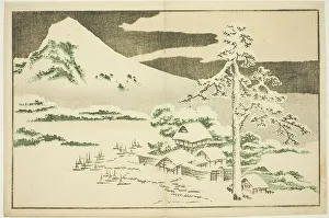 Hokusai Shashin Gafu Prints: Mount Fuji in Winter, from The Picture Book of Realistic Paintings of Hokusai (Hokusai)