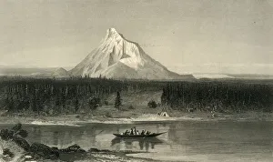 Mount Hood, from the Columbia, 1872. Creator: Robert Hinshelwood