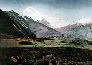 L Boulanger Prints: Mount Kazbek, Caucasus, c1890. Artist: Gillot