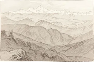 Lear Edward Prints: Mount Kinchinjunga (All Things Fair), 1874. Creator: Edward Lear