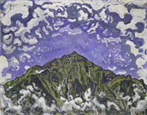 Mount Niesen seen from Heustrich, 1910. Creator: Hodler, Ferdinand (1853-1918)
