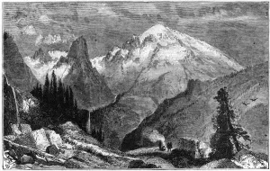 Mount Shasta, northern peak of the Sierra Nevada, California, USA, c1870 Mount Shasta, northern peak of the Sierra Nevada, California, USA, c1870