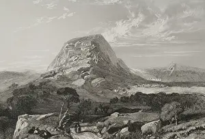 Mount Tabor, Lower Galilee, 1840. Creator: Emile Rouargue