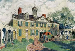 Images Dated 28th August 2008: Mount Vernon, near Alexandria, Virginia, USA, c18th century (1921). Artist: James Preston