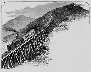 New Hampshire Prints: Mount Washington Railway, 1883