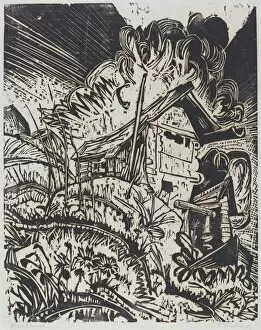 The Alps Collection: Mountain House, 1917. Creator: Ernst Kirchner