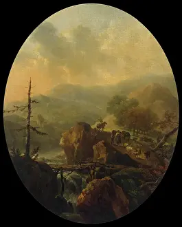 Rocky Prints: Mountain Landscape, 1776. Creator: Nicolas Antoine Taunay