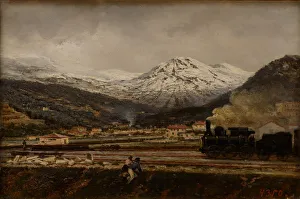 Bogolyubov Prints: Mountain Landscape, 1865
