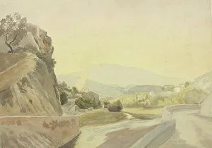 Kleineh Oskar Conrad Prints: Mountain landscape, 1868. Creator: Oscar Kleineh