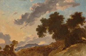 Fragonard Prints: Mountain Landscape at Sunset, c. 1765. Creator: Jean-Honore Fragonard